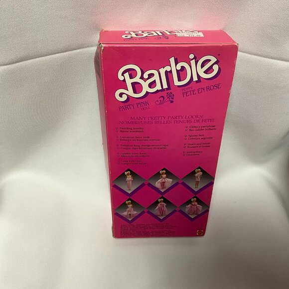 Mattel Barbie Doll 4629 Party Pink Fete En Rose Dazzling Jewelry Furry Stole - Picture 3 of 4